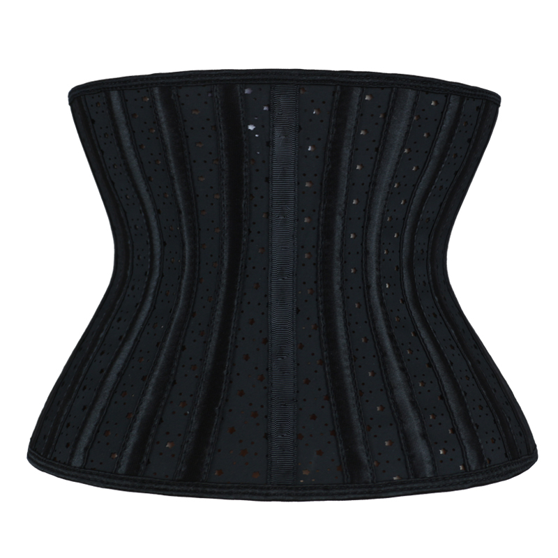 Black Latex Star shaped Breathable Steel Bone corset MH1925