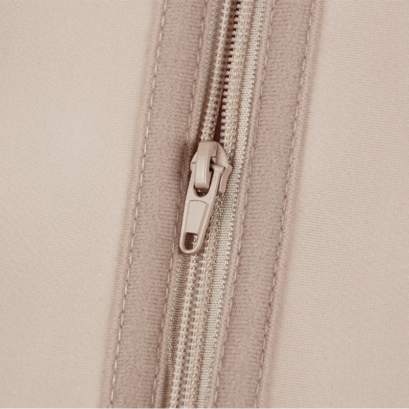 Nude Three Belt Double Layers Zipper Latex Waist  MH1986