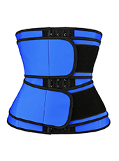 Double Belt Latex Waist trainer Blue MH1872bl