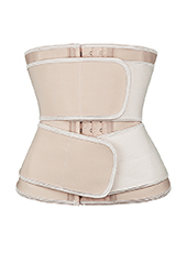 Double Belt Latex Waist trainer Nude MH1872N