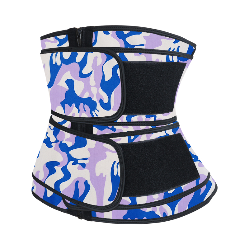 	Blue Double Belt Latex Waist Trainer 3XS-6XL MH1784