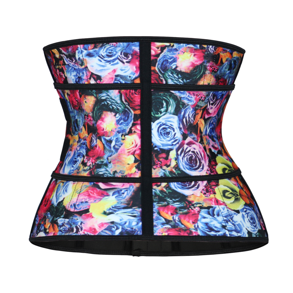 Floral Latex Waist Trainer Shaper Belt XS-3XL MH1768