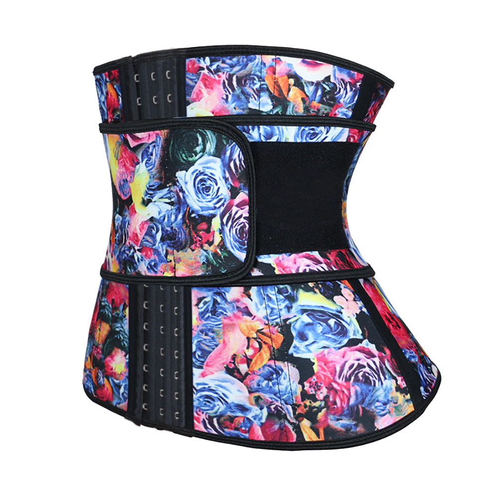 Floral Latex Waist Trainer Shaper Belt XS-3XL MH1768