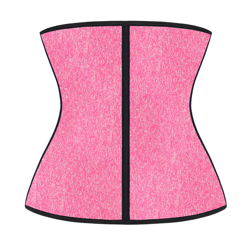  Snow Pink Neoprene 9 Steel bones Waist Trainer MH1649SP