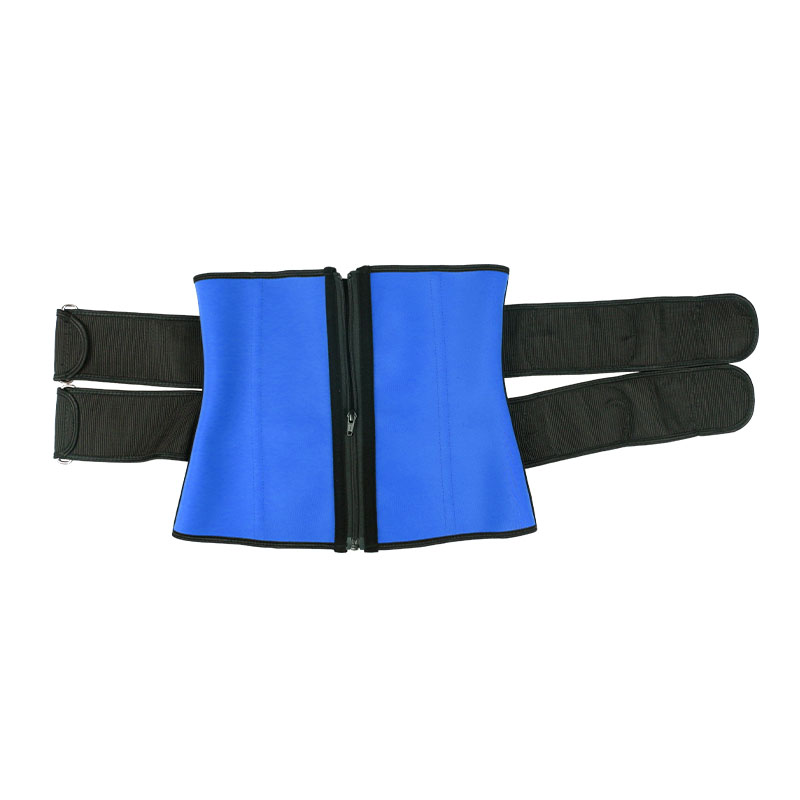 Blue Double slide buckle belt waist trainer MHW100040BL