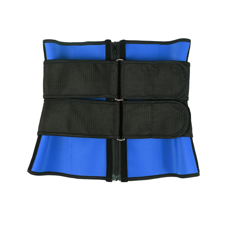 Blue Double slide buckle belt waist trainer MHW100040BL