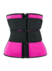  Pink Double Slide Buckle Belt Waist Trainer MHW100040P
