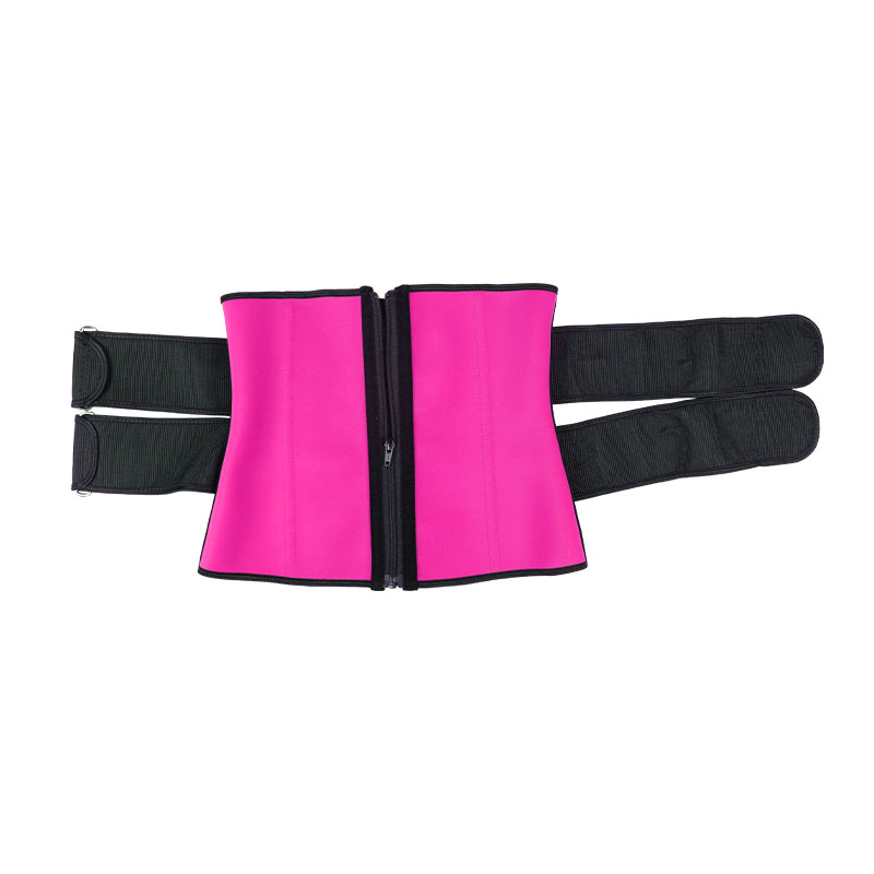 Pink Double slide buckle belt waist trainer MHW100040P