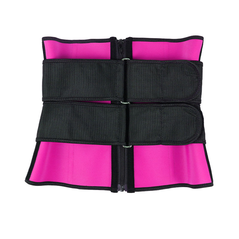 Pink Double slide buckle belt waist trainer MHW100040P