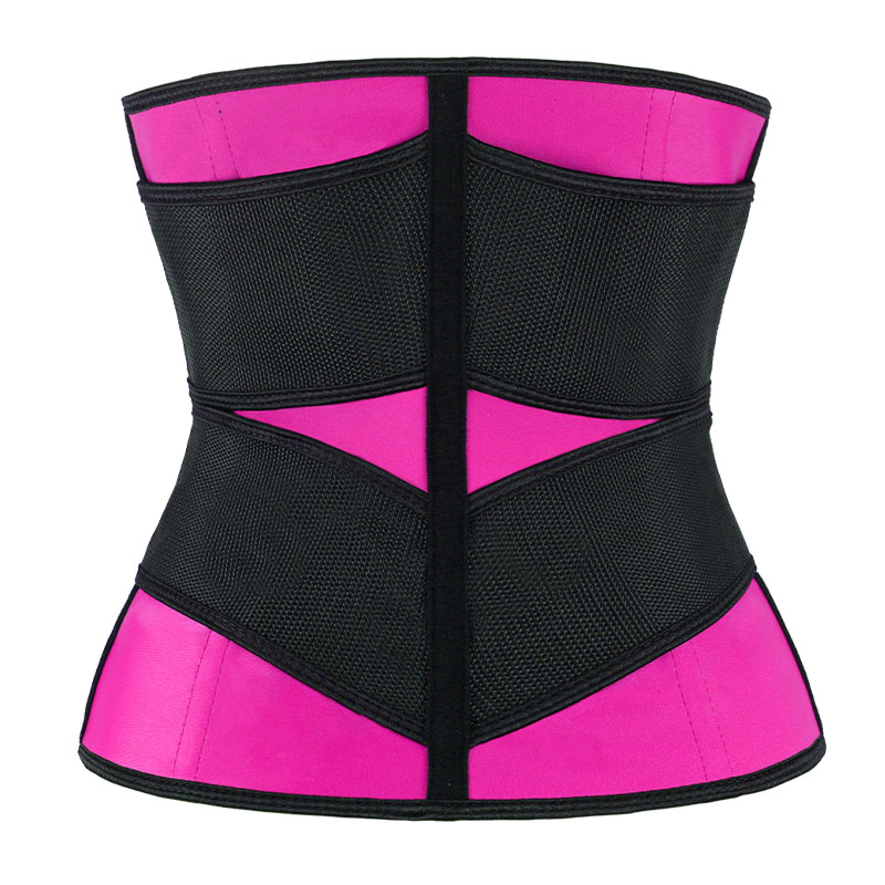 Pink Double slide buckle belt waist trainer MHW100040P
