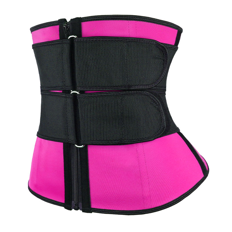 Pink Double slide buckle belt waist trainer MHW100040P