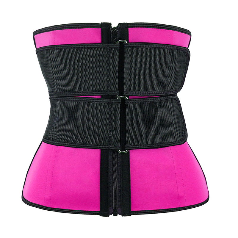 Pink Double slide buckle belt waist trainer MHW100040P