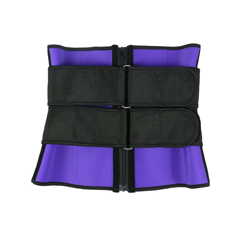 Purple Double slide buckle belt waist trainer MHW100040PU