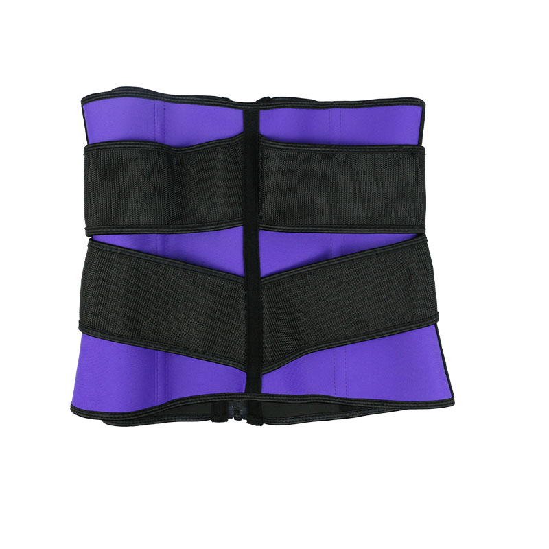 Purple Double slide buckle belt waist trainer MHW100040PU