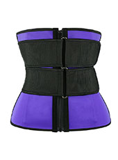 Purple Double Slide Buckle Belt Waist Trainer MHW100040PU