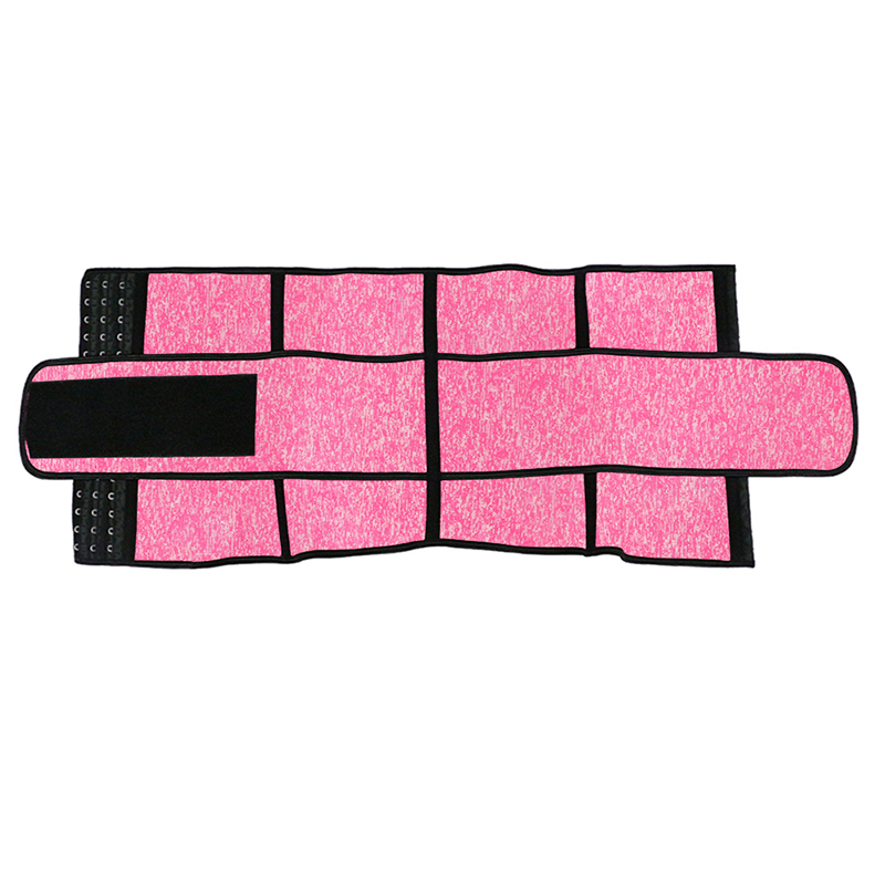 Snow Pink Neoprene Single Belt Hooks Waist Trainer MHW100084SP