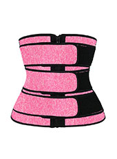 Snow Pink Neoprene Triple Belt with Zipper MHW100016SP 