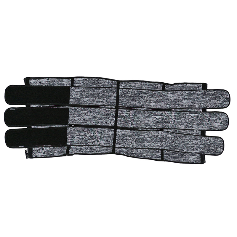 Snow Grey Neoprene Triple Belt with Zipper MHW100016SA