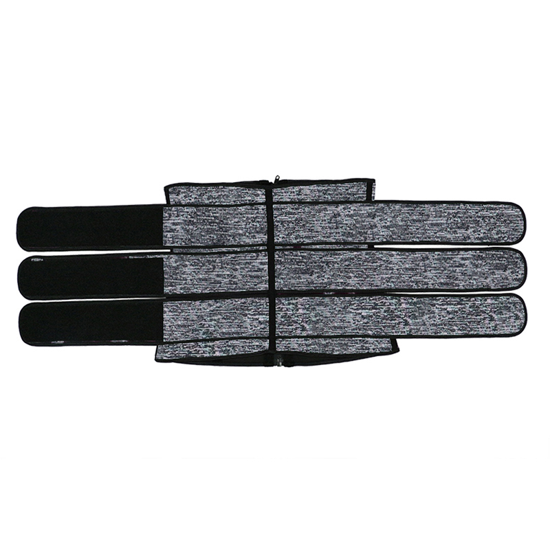 Snow Grey Neoprene Triple Belt with Zipper MHW100016SA