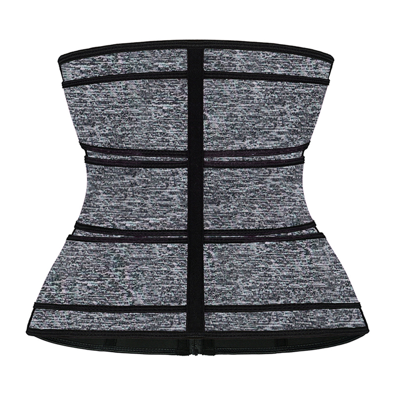 Snow Grey Neoprene Triple Belt with Zipper MHW100016SA