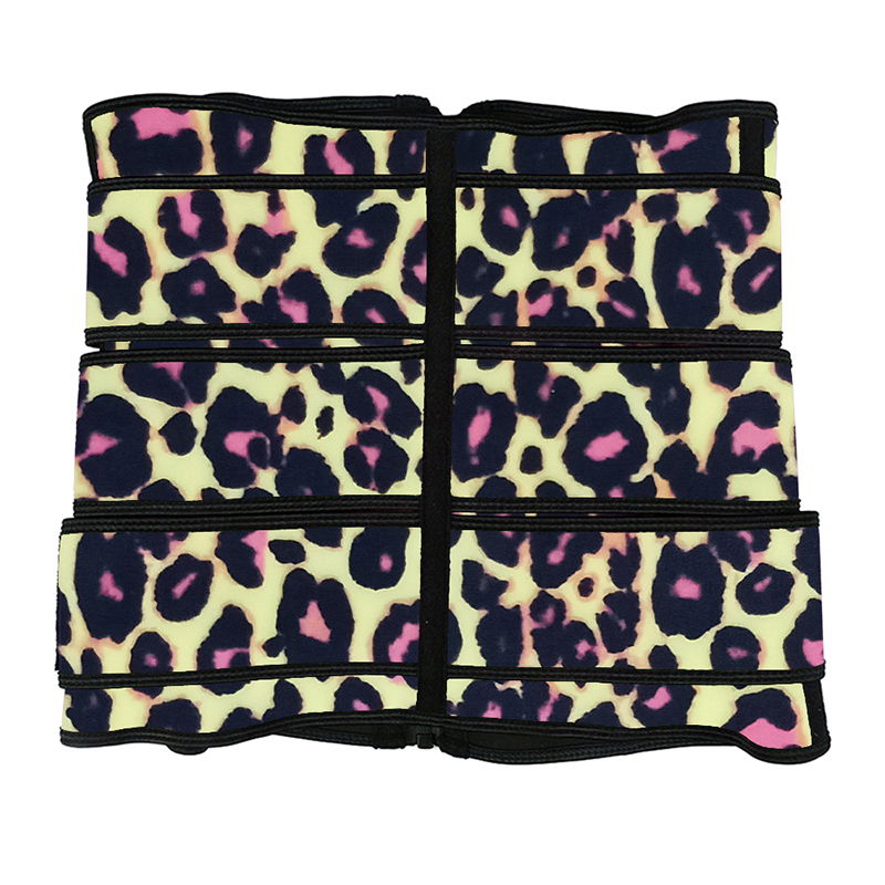 	Yellow Leopard Three Belt Zipper Waist Trainers MHW100001YL