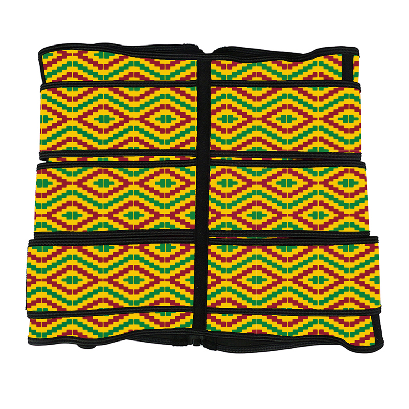 Yellow Kente Three Belt Zipper Waist Trainers ＭＨＷ100001YG