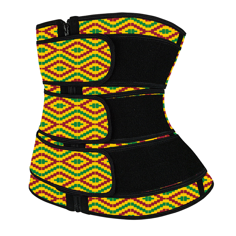 Yellow Kente Three Belt Zipper Waist Trainers ＭＨＷ100001YG