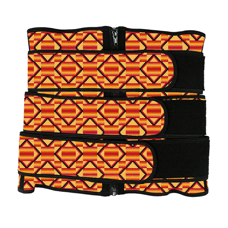 Kente Three Belt Zipper Waist Trainers MHW100001RY