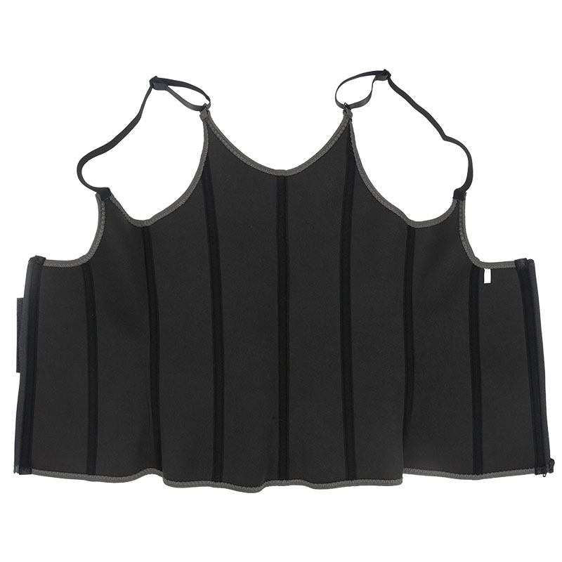 OK Fabric Neoprene Double Belt Shaper Vest MHW100068B Detailed