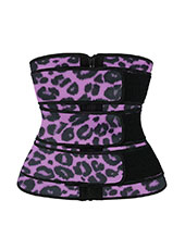 Purple Leopard Three Belt with Zipper MHW100001PUL