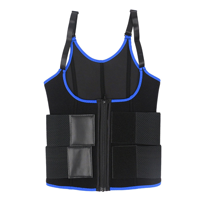 OK Fabric Neoprene Double Belt Shaper Vest MHW100068BL