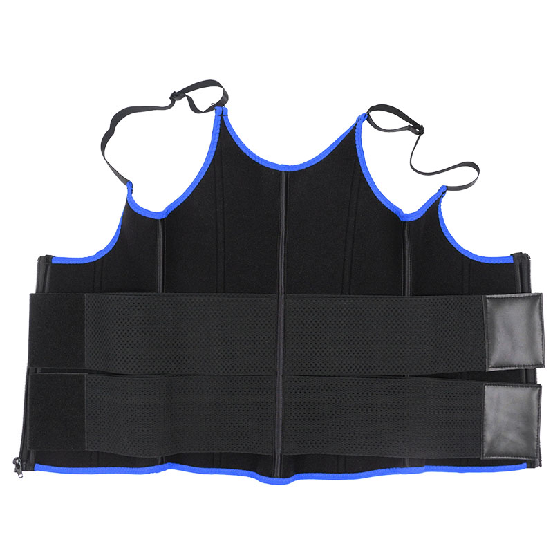 OK Fabric Neoprene Double Belt Shaper Vest MHW100068BL