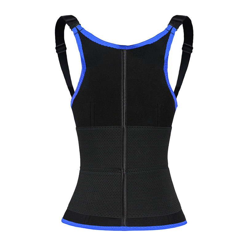 OK Fabric Neoprene Double Belt Shaper Vest MHW100068BL