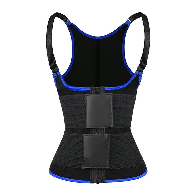 OK Fabric Neoprene Double Belt Shaper Vest MHW100068BL