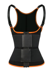 Orange  Adjustable Double Belts Vest MHW100068O