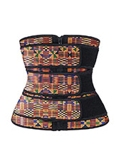 African Print Three Belt with Zipper MHW100001or