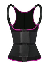 Pink Adjustable Double Belts Vest MHW100068P