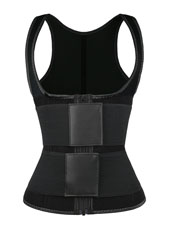 Black Vest Double Belt MHW100064B 