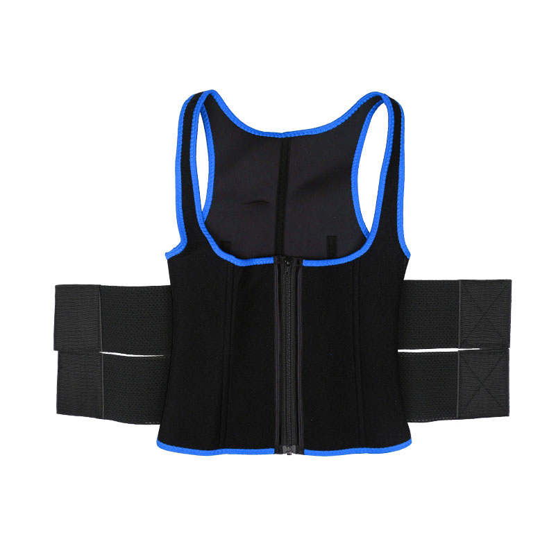 New Stype Double Belts Waist Trainers Vest MHW100064BL