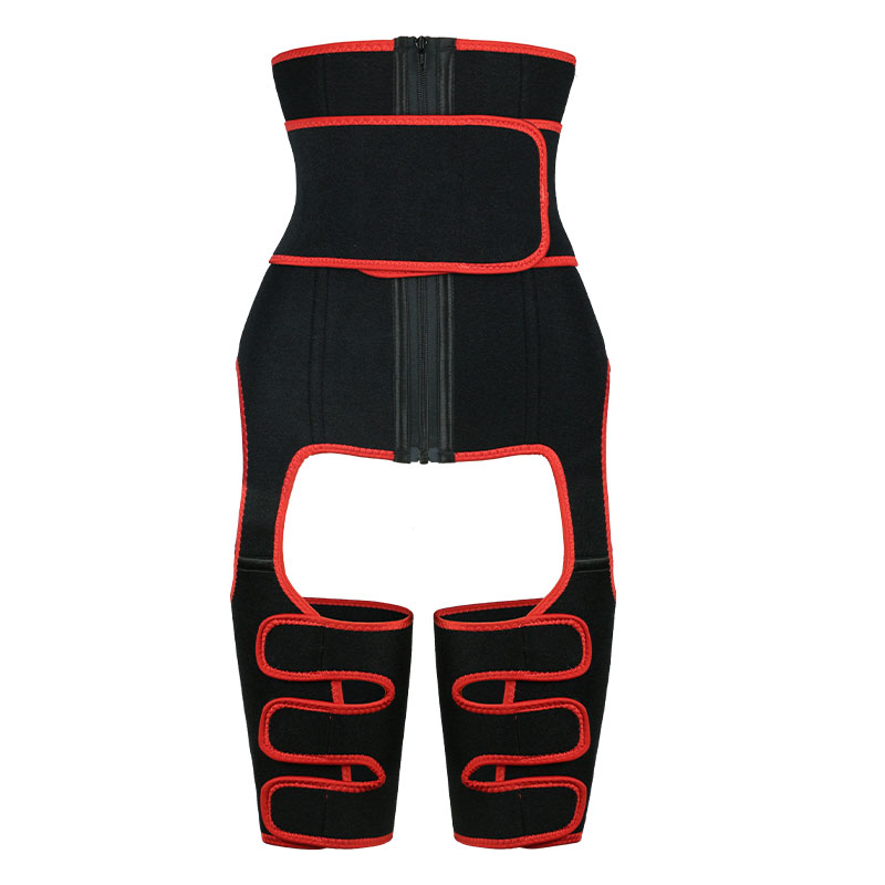 Red Thigh Shaper with Single Belt MHW100045R