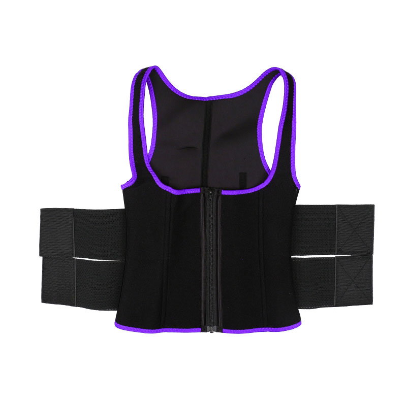 Purple Vest Double Belt MHW100064PU