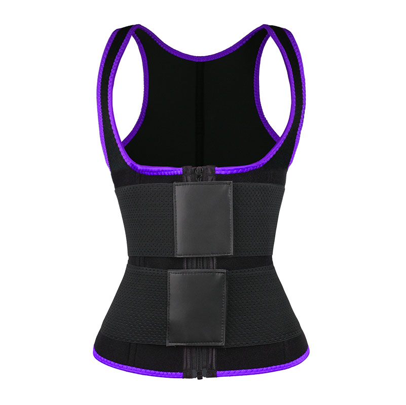 Purple Vest Double Belt MHW100064PU