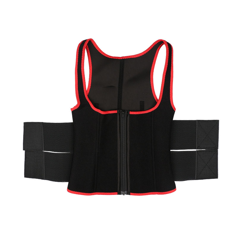 	Red New Double Belt vest MHW100064R