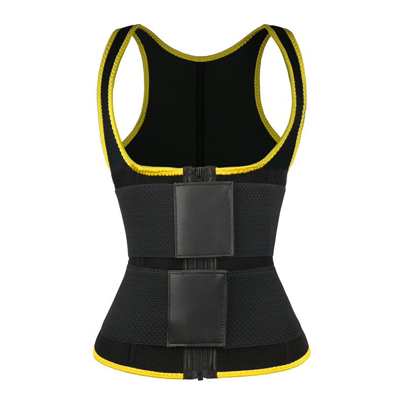 Yellow Double Belt Vest MHW100064Y