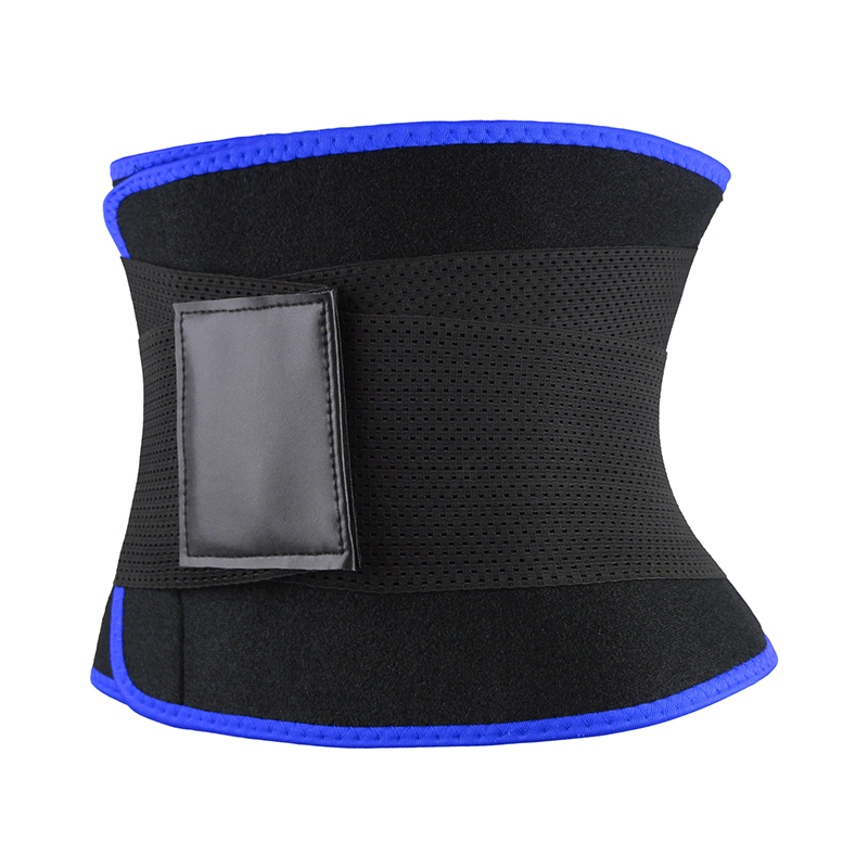 Blue Neoprene Trimmer Belt with Leather Label MHW100067BL