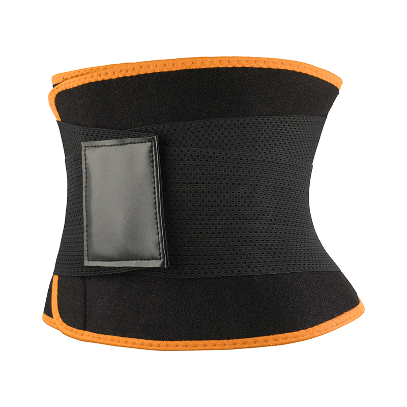 Orange Neoprene Trimmer Belt with Leather Label MHW100067O