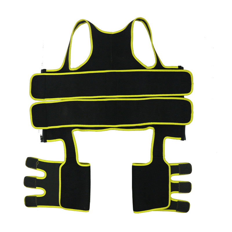 Yellow Neoprene Double Belt Shaper Vest HW100067Y
