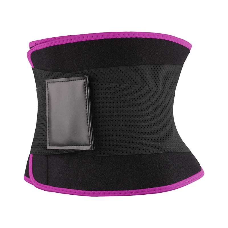 Pink Neoprene Trimmer Belt with Leather Label MHW100067P