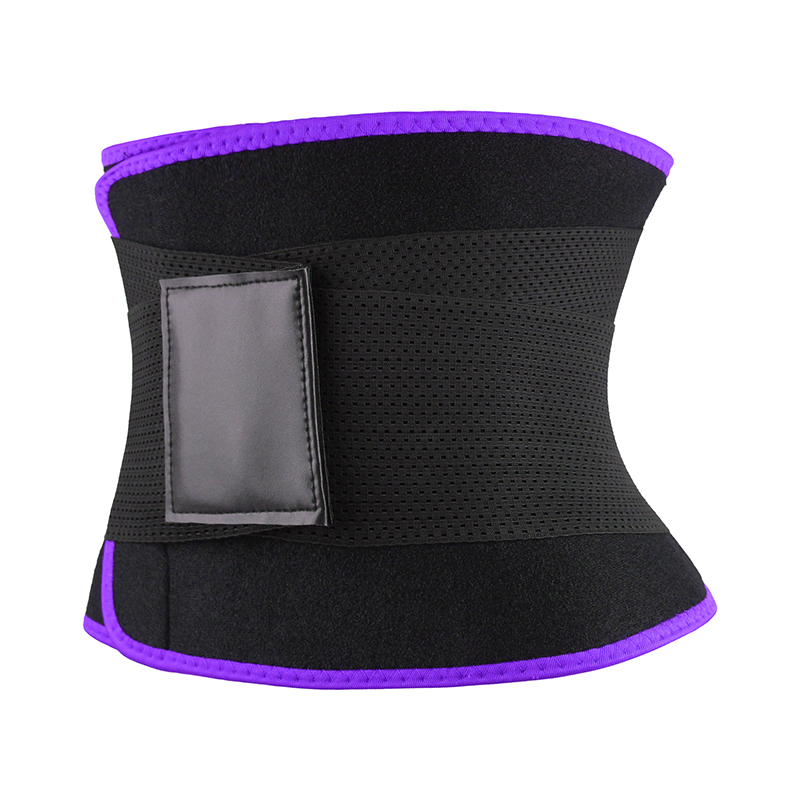Purple Neoprene Trimmer Belt with Leather Label MHW100067PU