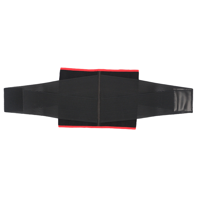 Red Neoprene Trimmer Belt with Leather Label MHW100067R